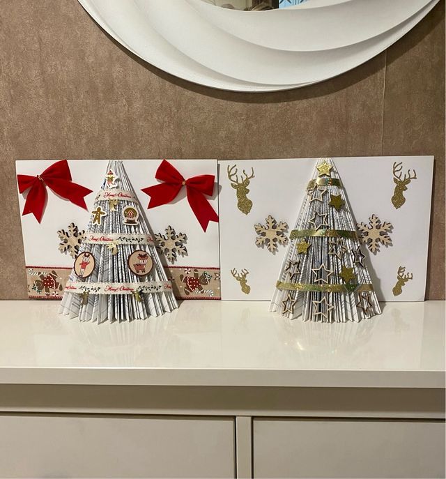 Árbol Navidad Libro Hecho a Mano