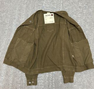 Chaqueta Zara Srpls Dnm Jkt verde militar size-S