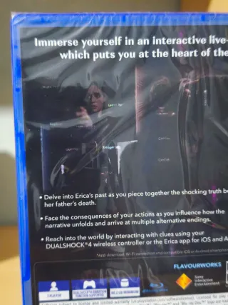 Erica PS4 precintado