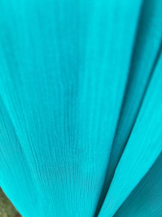 Vestido fiesta azul turquesa