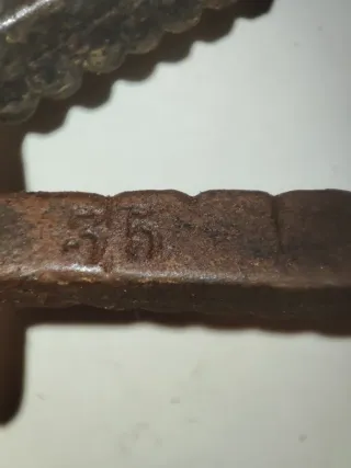 Lote romana antigua hierro 35 y 45 kg