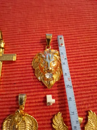 Colgantes baño oro 18kl con acero antialerjico