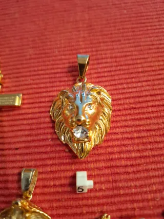 Colgantes baño oro 18kl con acero antialerjico