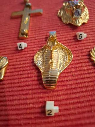 Colgantes baño oro 18kl con acero antialerjico