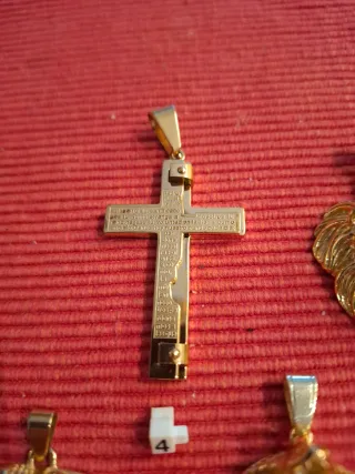 Colgantes baño oro 18kl con acero antialerjico