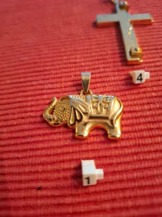 Colgantes baño oro 18kl con acero antialerjico