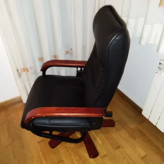 Sillón de Relax Masajeador Negro/Marrón