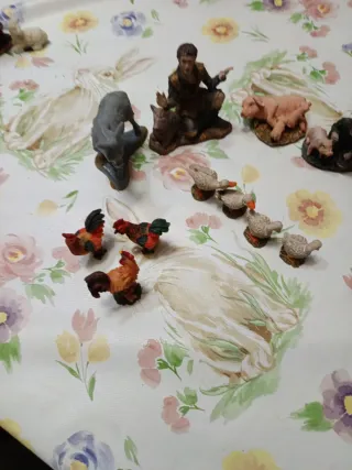 Figuras Belén Pastor y animales