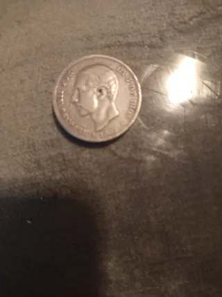 Moneda de Plata Alfonso XIII 1882 Estrella