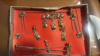 Aderezo fallero oro y verde