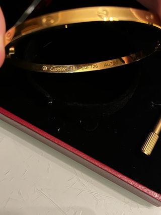 Pulsera Cartier Dorada