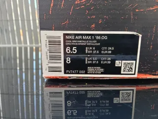 Nike Air Max 1 '86 OG Plata/Blanco