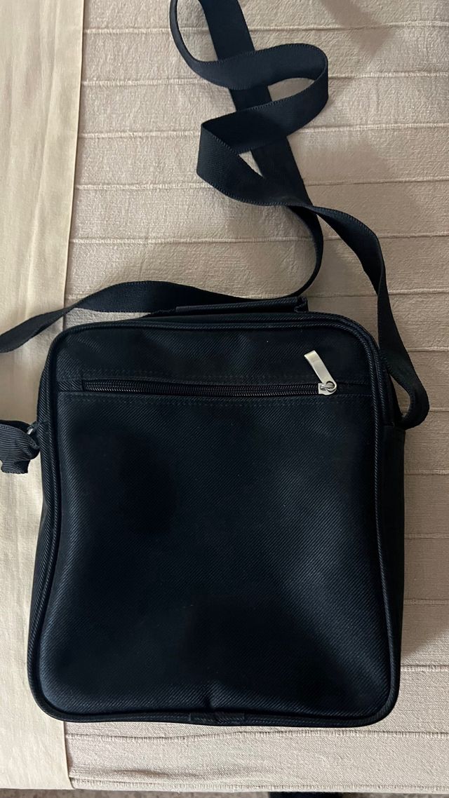 2 unidades Bolsos de piel hombre negro
