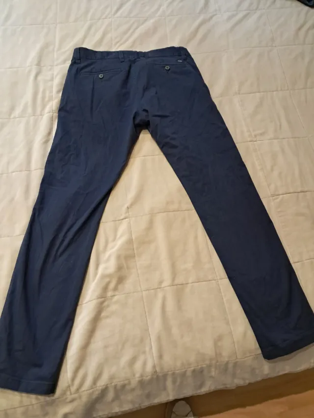 Pantalón Chino Hombre Azul