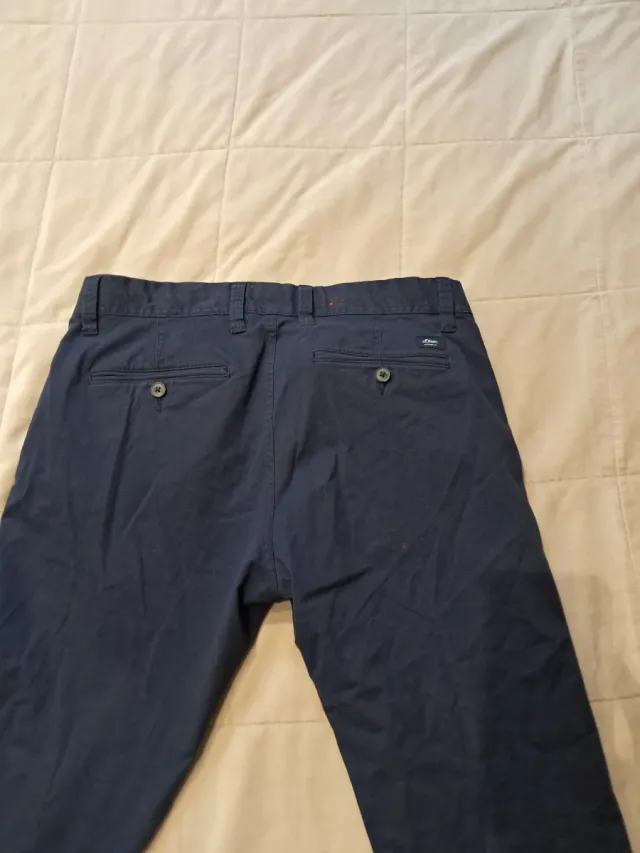 Pantalón Chino Hombre Azul