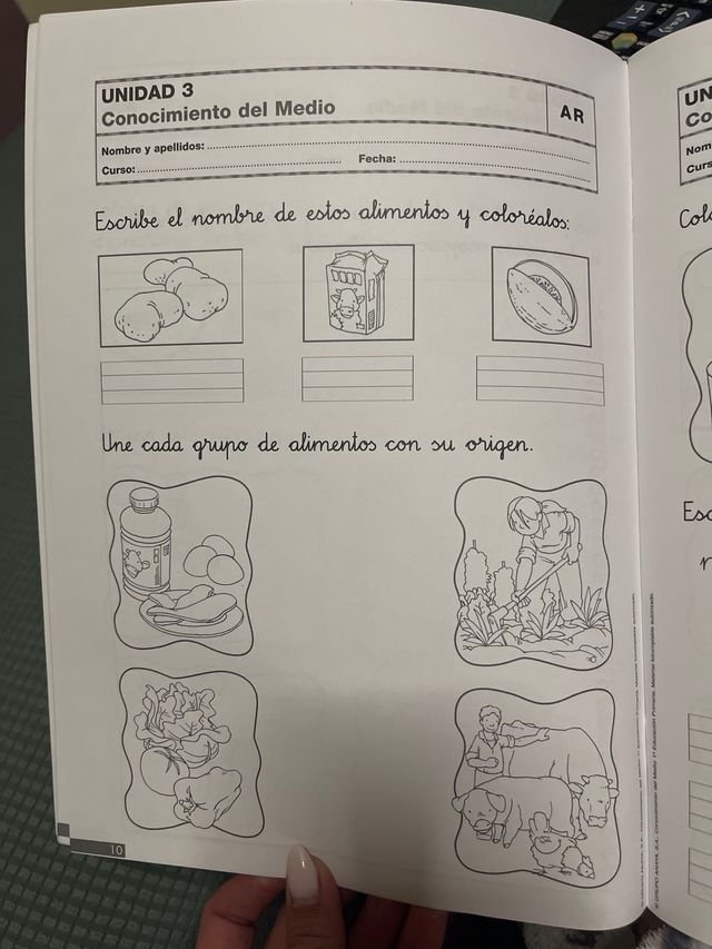 CONOCIMIENTO DEL MEDIO 1, actividades de refuerzo