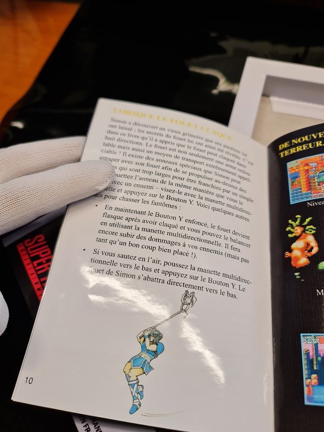 Manual de Substituição Super Castlevania IV SNES