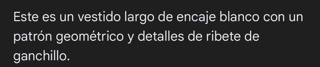 Vestido largo encaje blanco Guess
