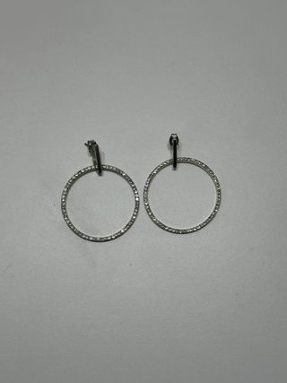 Pendientes Aro Brillantes Parfois Plateados