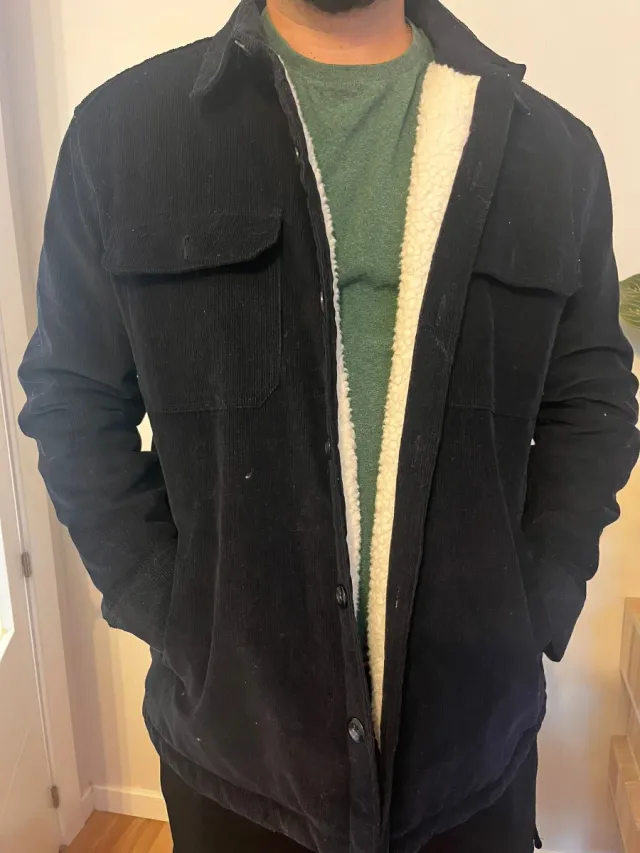 Cazadora del Corte Inglés de pana forrada borregui