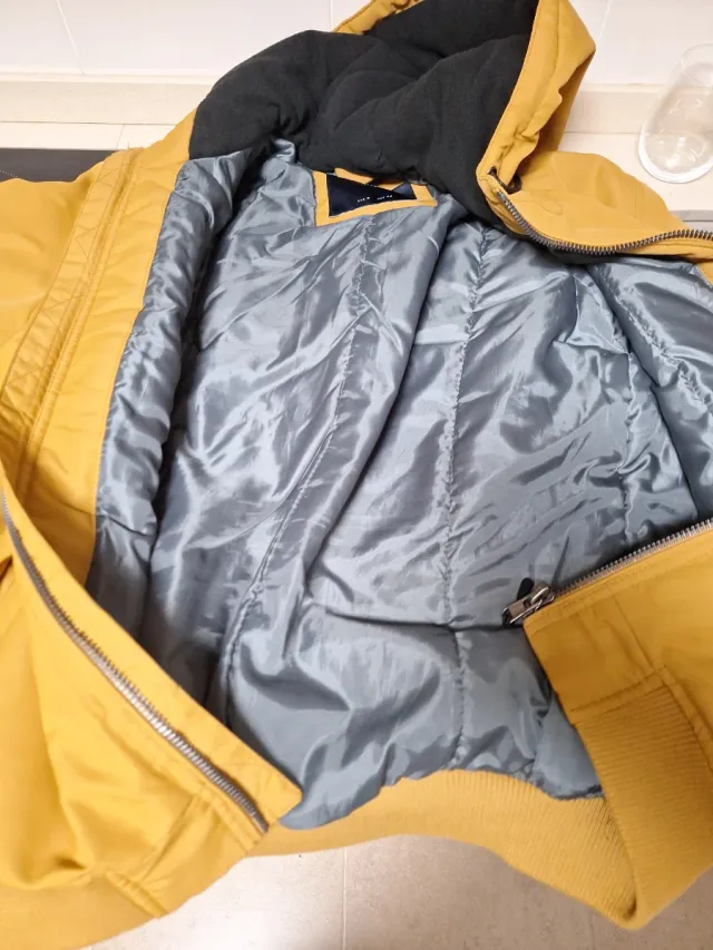 Chaqueta hombre marrón talla L color mostaza