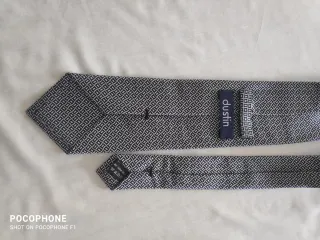 Corbata Dustin Azul y Blanco