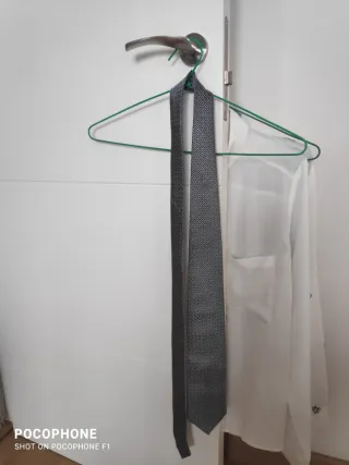 Corbata Dustin Azul y Blanco