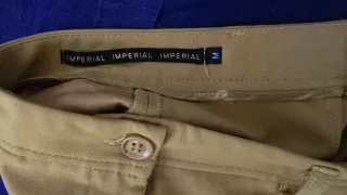 Pantaloni donna giallo ocra