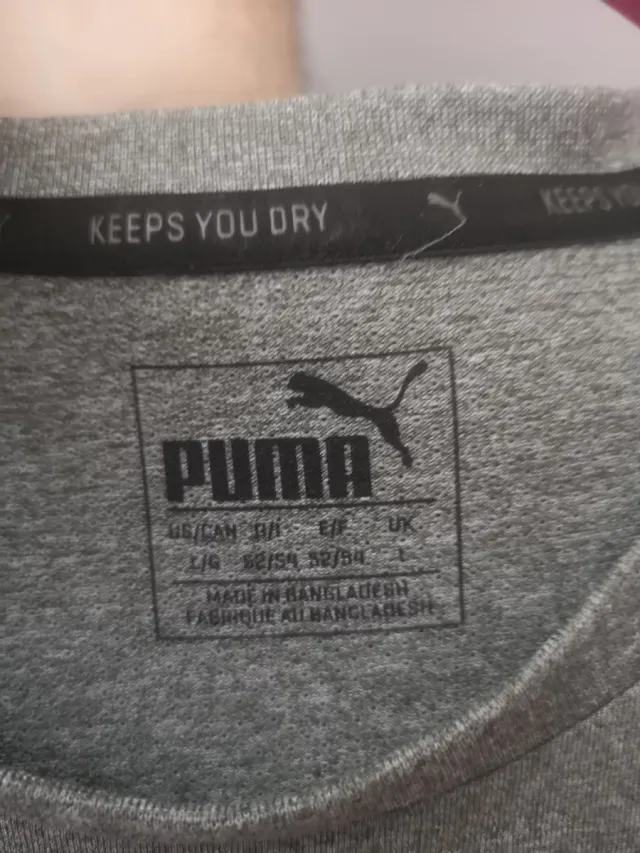 Camiseta Puma Gris Talla L