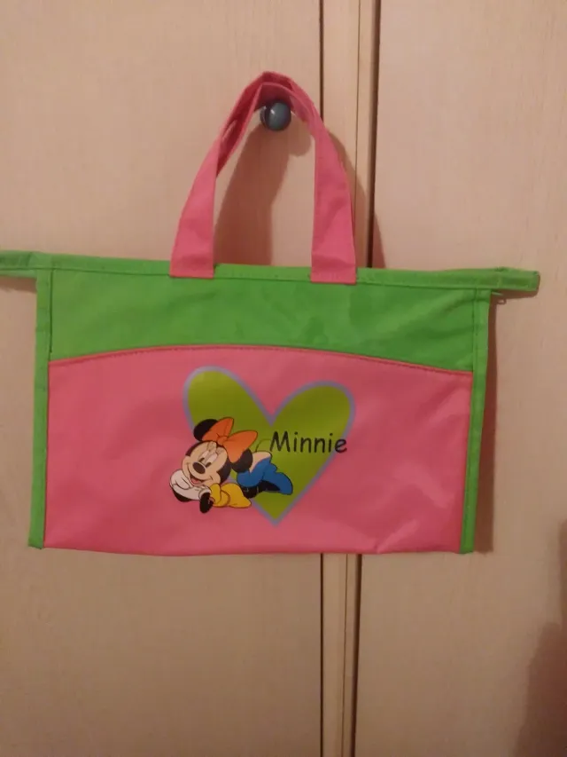 Necessaire Minnie Mouse Disney Rosa e Verde
