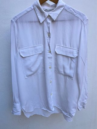Camisa Zara Blanca Talla M