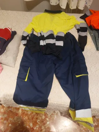 Conjunto Ropa Trabajo Amarillo y Azul