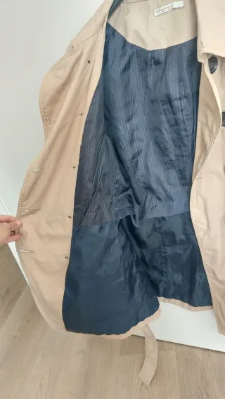 Gabardina beige talla L
