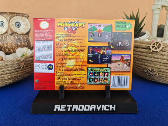 Caixa de Substituição Mario Kart 64 PAL N64