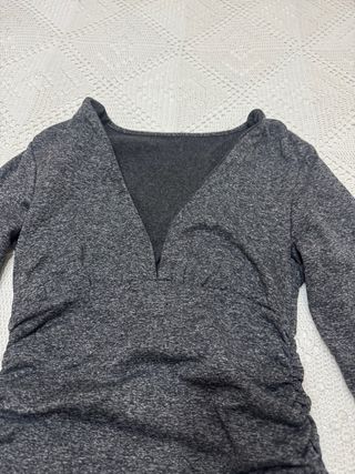 Vestido corto mujer manga larga