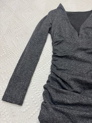 Vestido corto mujer manga larga