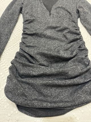 Vestido corto mujer manga larga