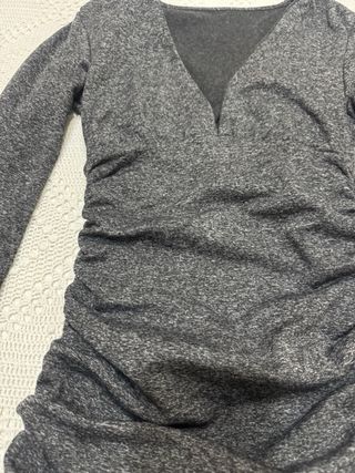 Vestido corto mujer manga larga