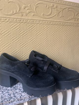 Botines negros de plataforma