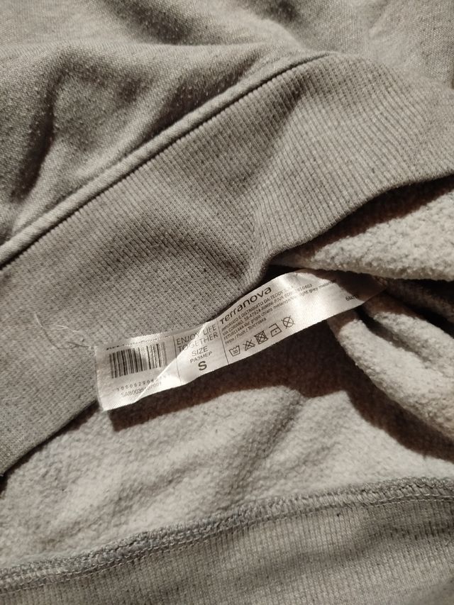 Felpa Terranova Stelle Nere e Grigie