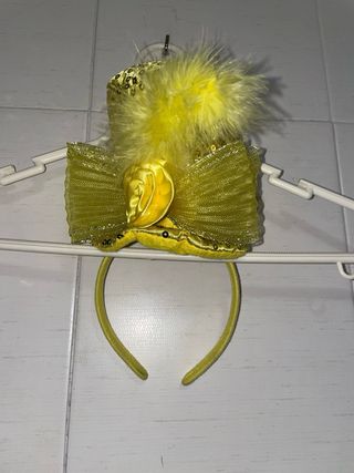 Tiara Carnaval Cartola Lentejuelas Doradas