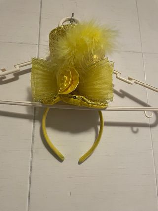 Tiara Carnaval Cartola Lentejuelas Doradas