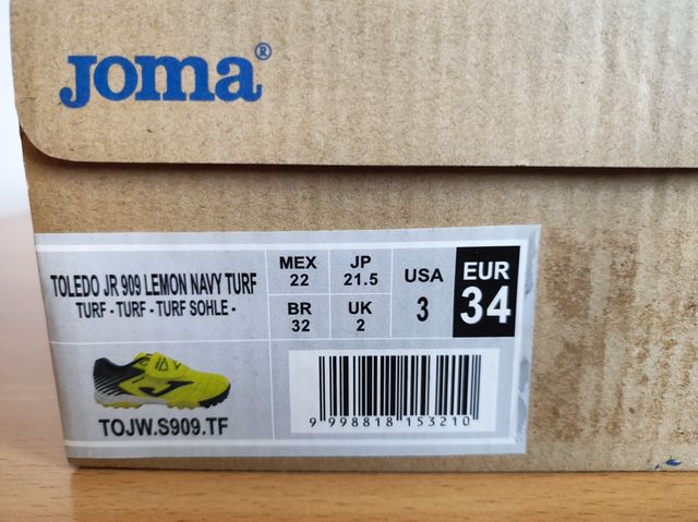 Botas de Fútbol Joma Toledo Talla 34