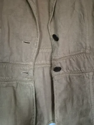 Americana mujer lino beige