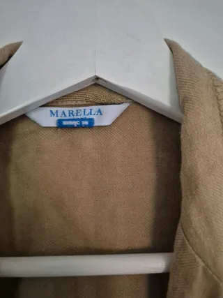 Americana mujer lino beige