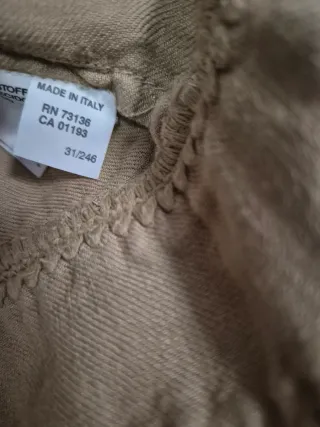 Americana mujer lino beige