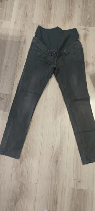 Pantalón premamá gris talla 40