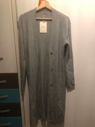 Conjunto punto vestido y chaqueta largo