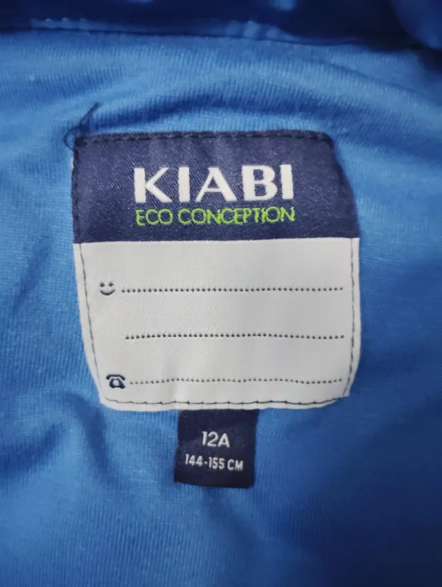 Chaleco acolchado niño azul