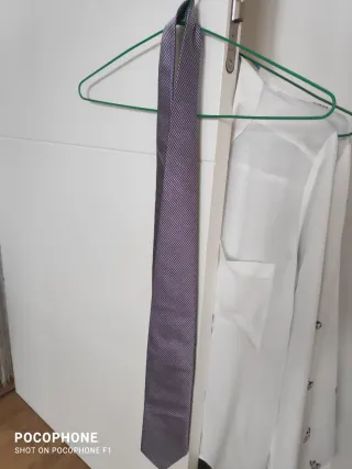 Corbata El Corte Inglés Gris Morado